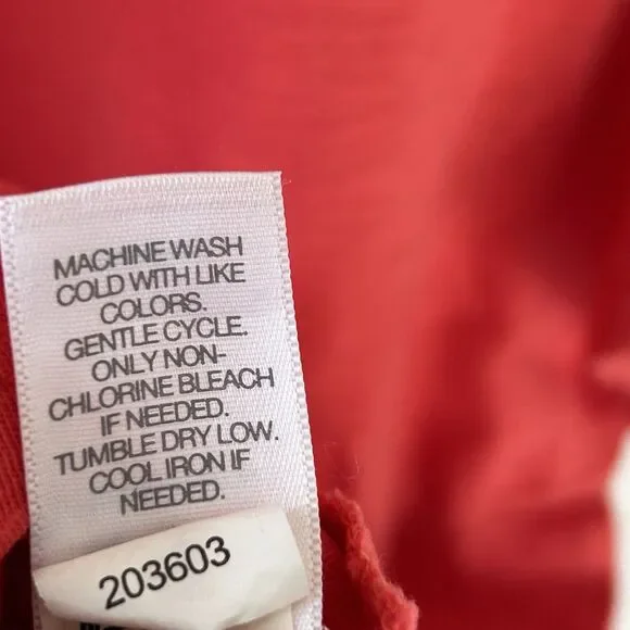 J.Jill Knit V-Neck Dress Size LP Large Petite Pockets 100% Cotton Short Sleeve - Picture 9 of 10